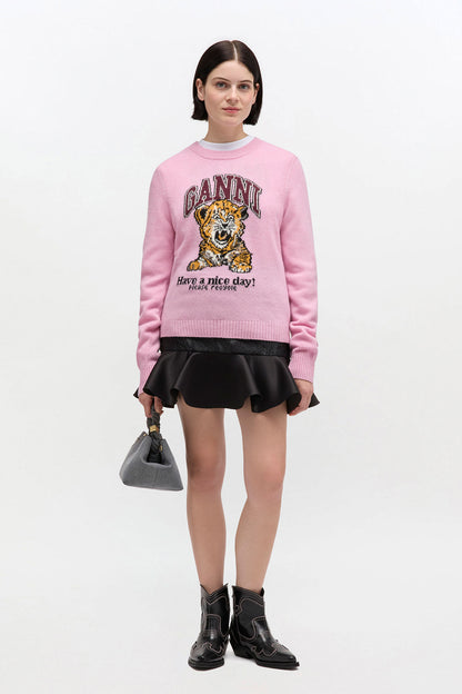 Graphic Wool Sweater