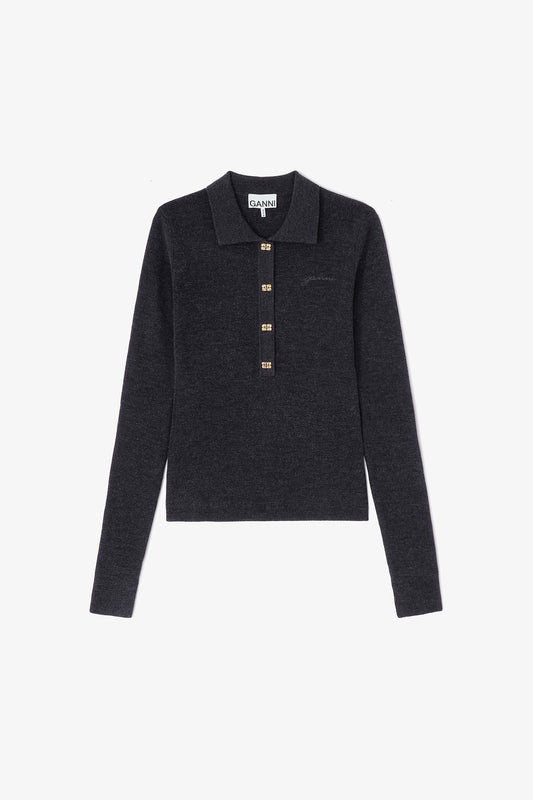 Knitted Polo Shirt