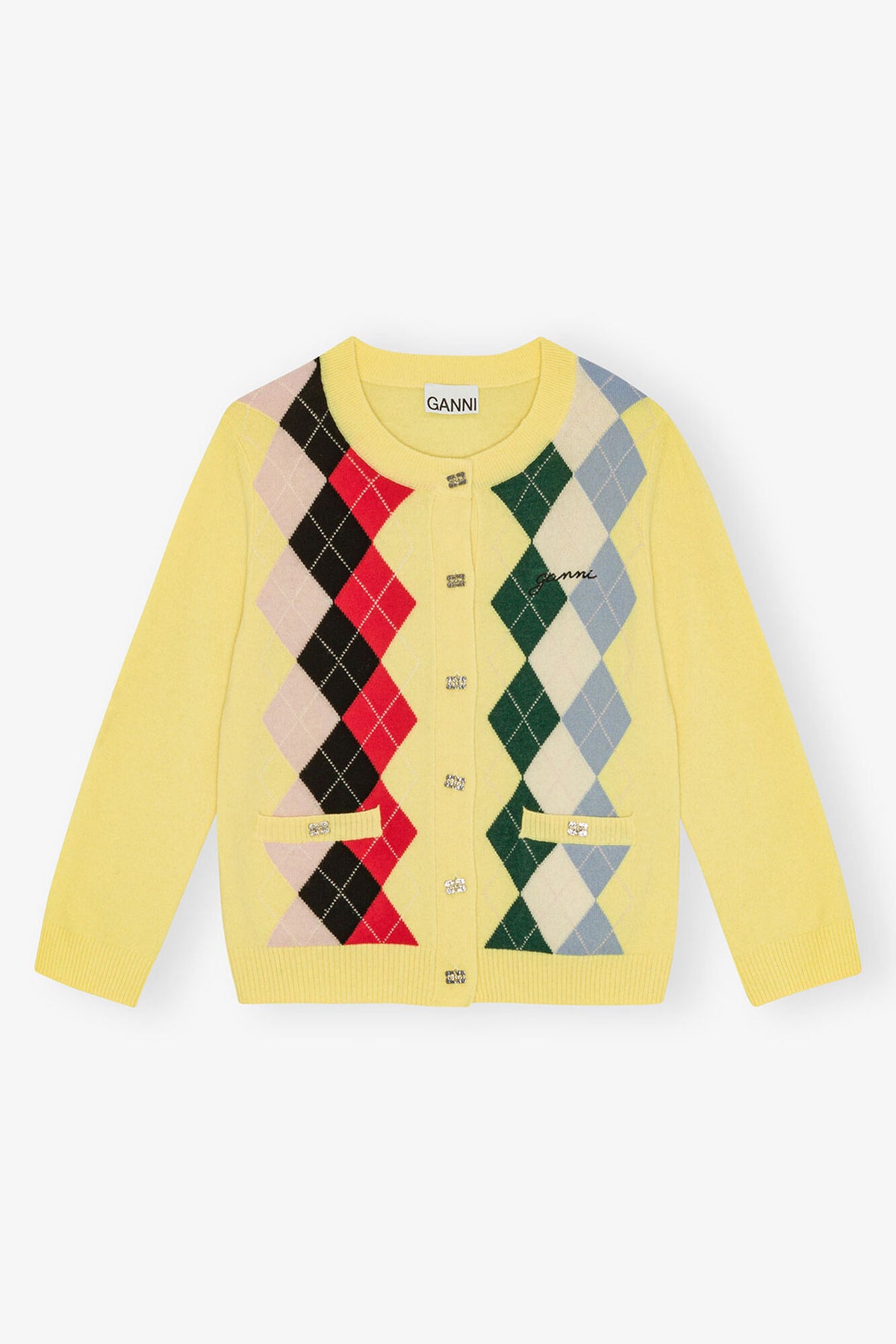Yellow Check Cardigan