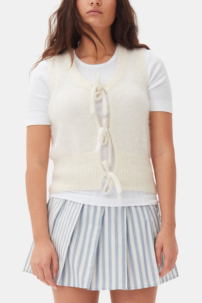 Ivory Tie String Vest