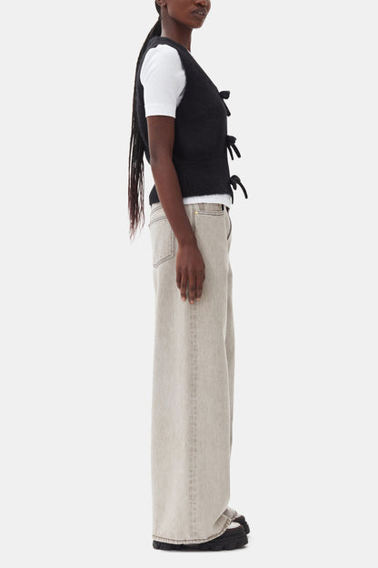 Black Tie String Vest