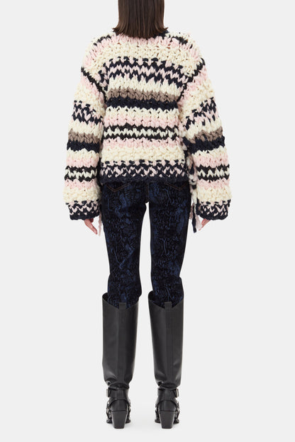 Multicolor Hand-Knit Sweater