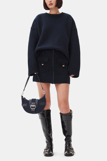 Dark Blue Wool Sweater