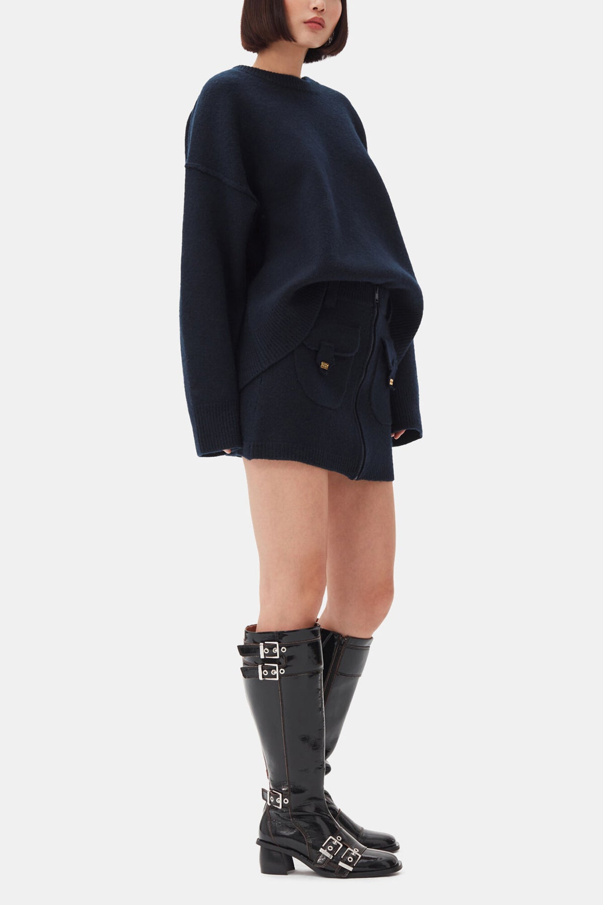 Dark Blue Wool Sweater