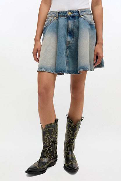 Tint Rigid Denim Skirt