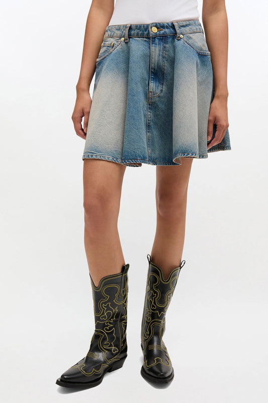 Tint Rigid Denim Skirt