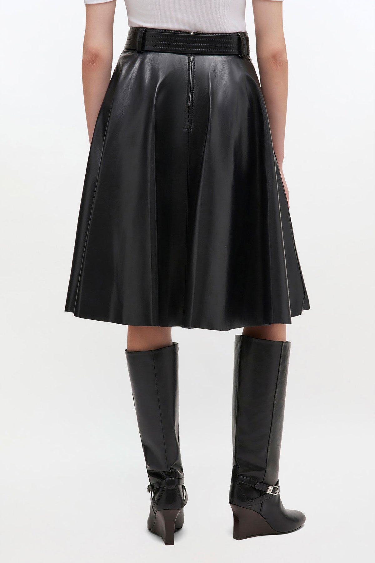 Recycled Leather Skirt