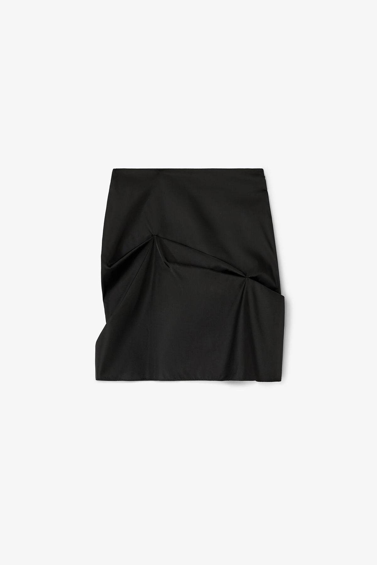 Black Nylon Mini Skirt