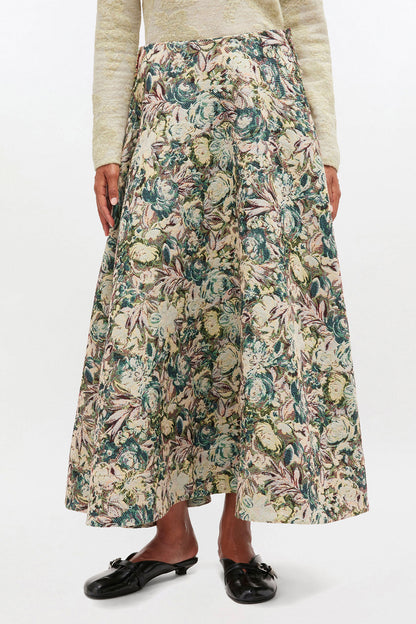Tapestry Long Circle Skirt