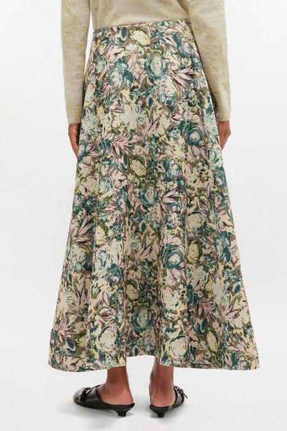 Tapestry Long Circle Skirt