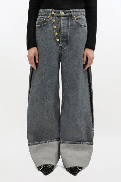 Baggy Jeans with Double Fly