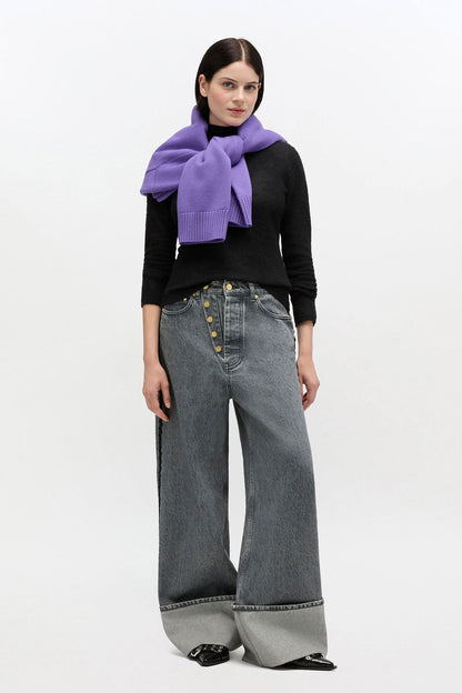 Baggy Jeans with Double Fly