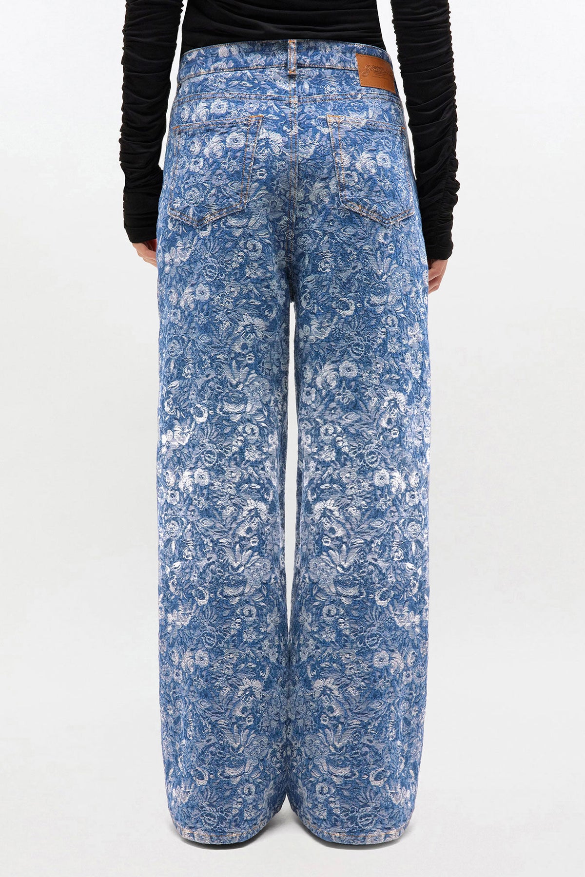 Baggy Jeans in Blue Tapestry Denim