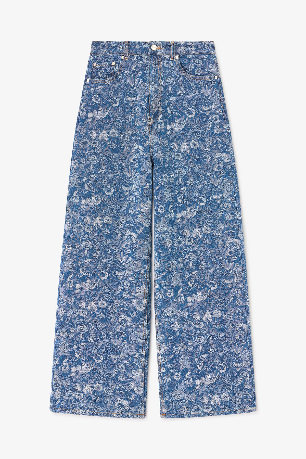 Baggy Jeans in Blue Tapestry Denim