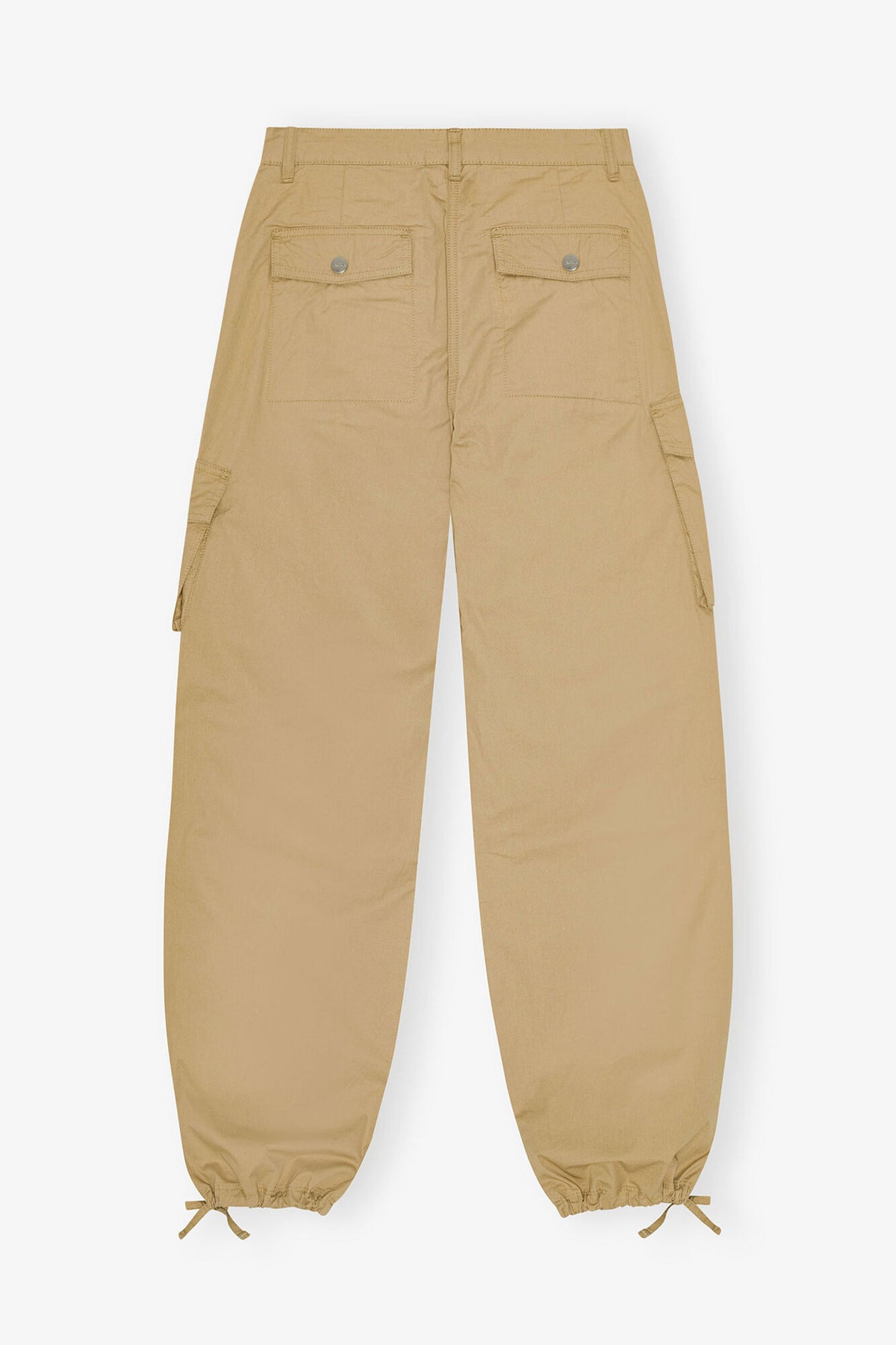 Camel Washed Cotton Twill Pants