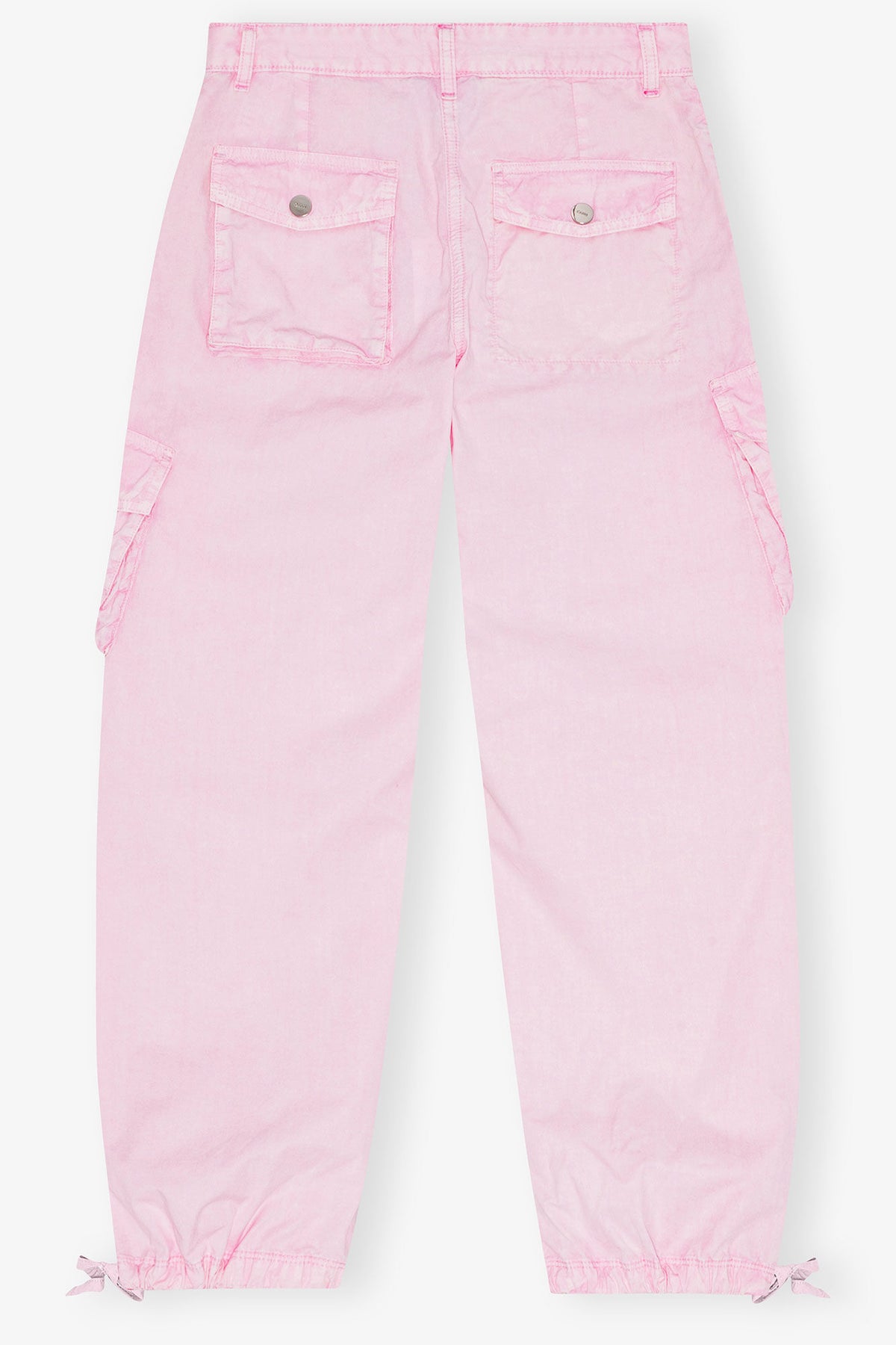 Pink Washed Cotton Twill Pants