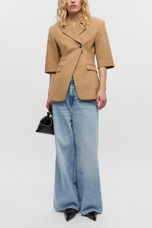 Baggy Wide Jeans in Light Blue Denim