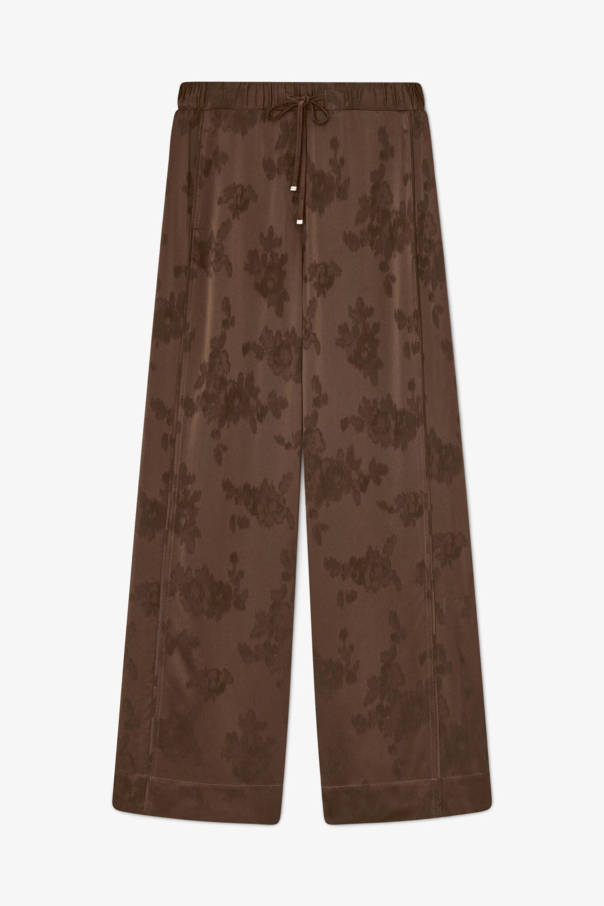 Pants in Brown Satin