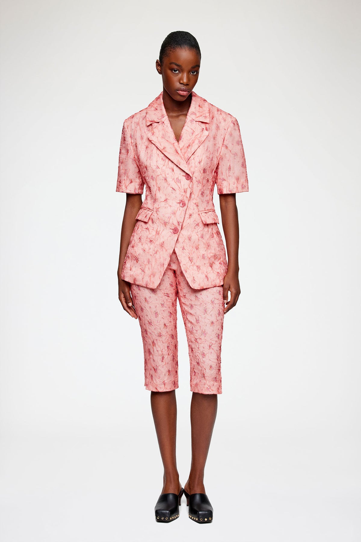 Capri Pants in Shibori Organza
