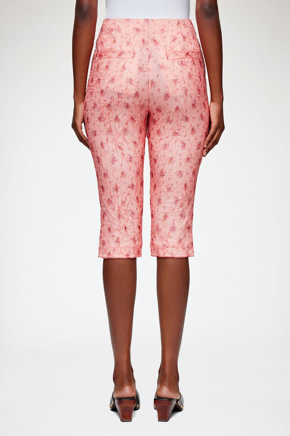 Capri Pants in Shibori Organza