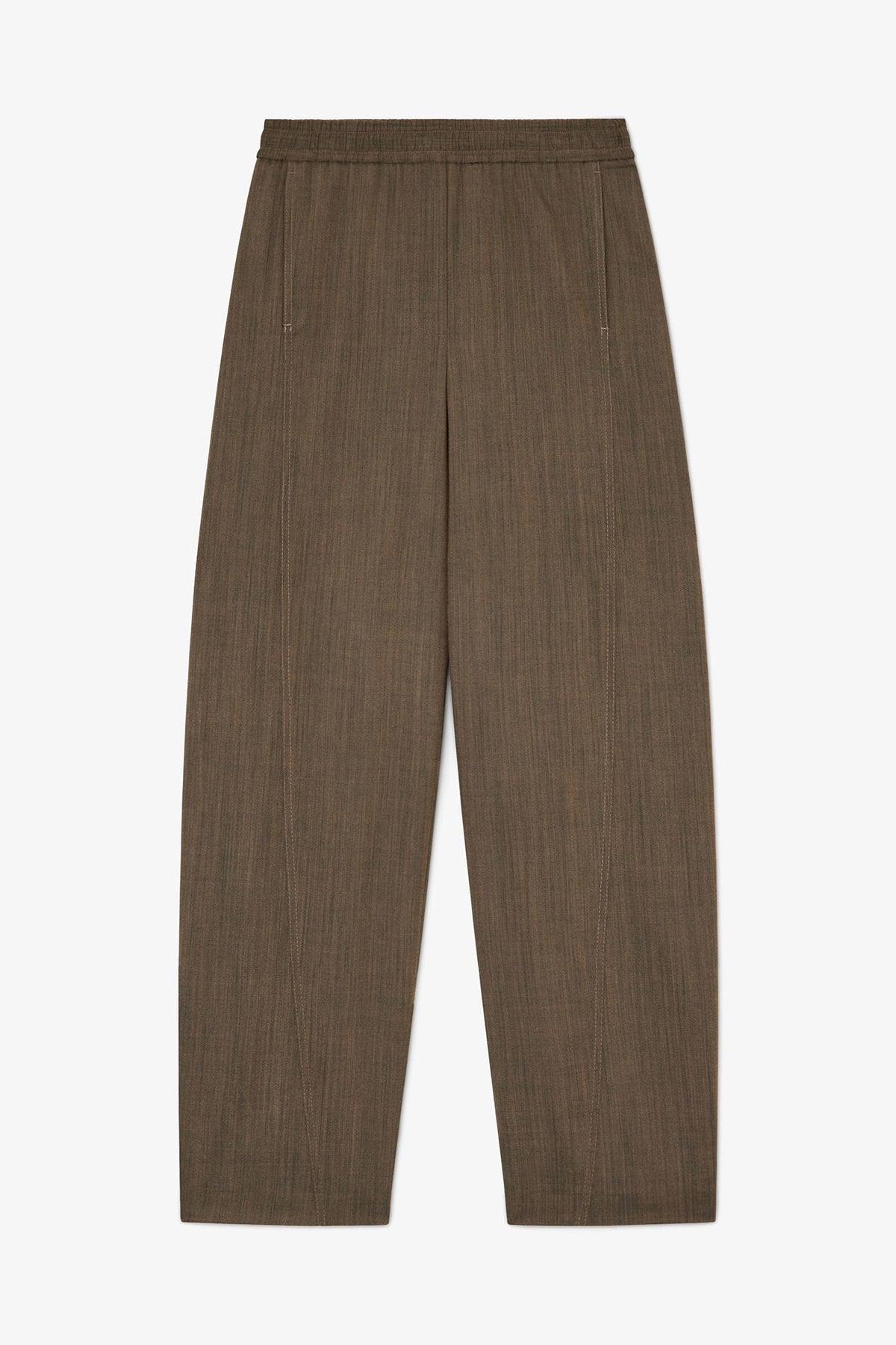 Pants in Brown Wool Melange