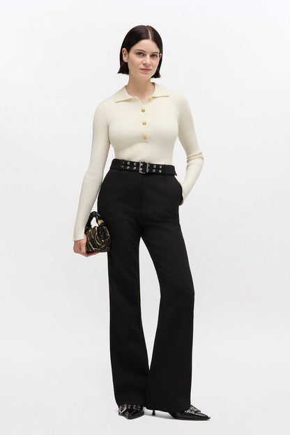 Black Belted Pants