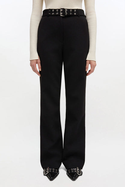Black Belted Pants