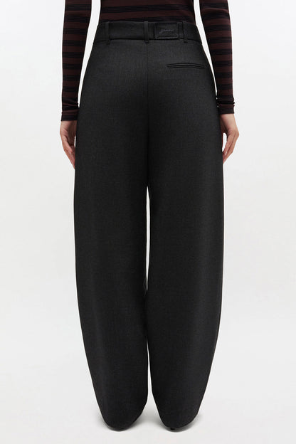 Grey Wool Suiting Pants