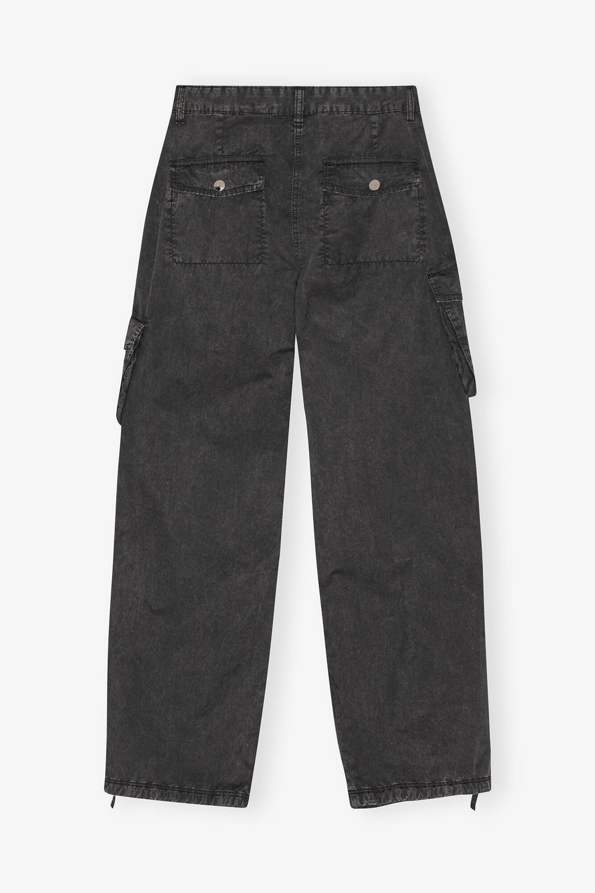 Black Washed Twill Pants