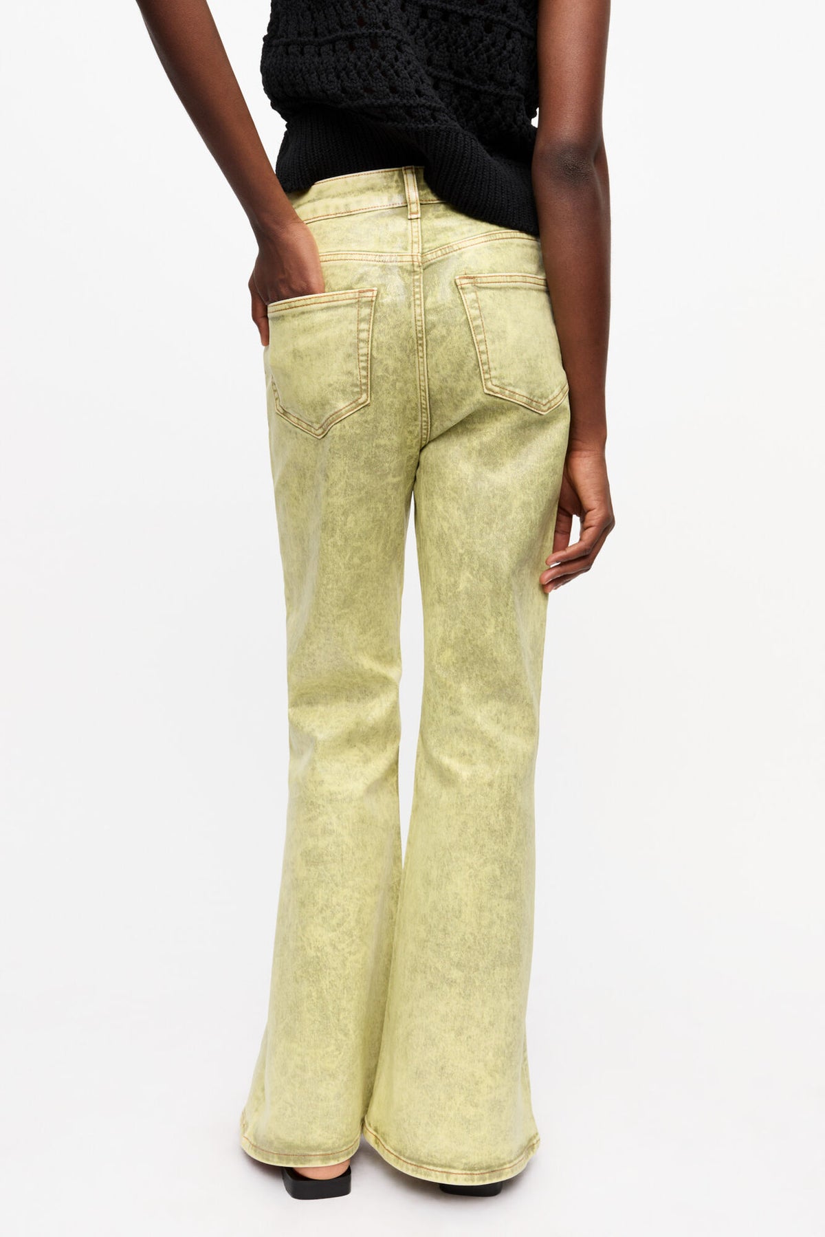 Green Foil Jeans