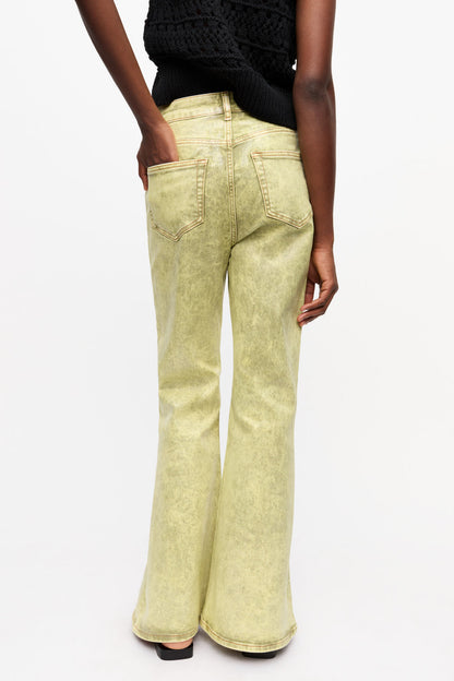 Green Foil Jeans