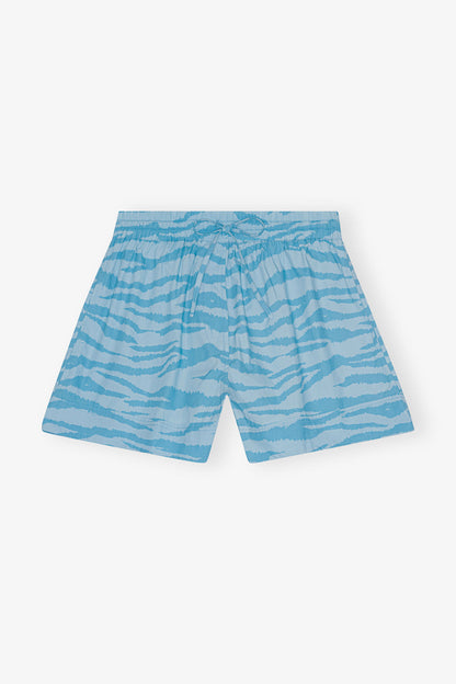 Printed Cotton Elasticated Shorts