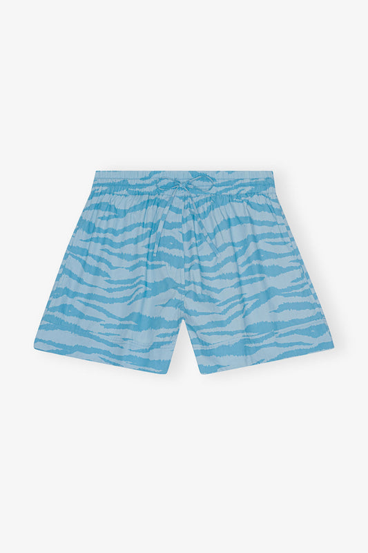 Printed Cotton Elasticated Shorts