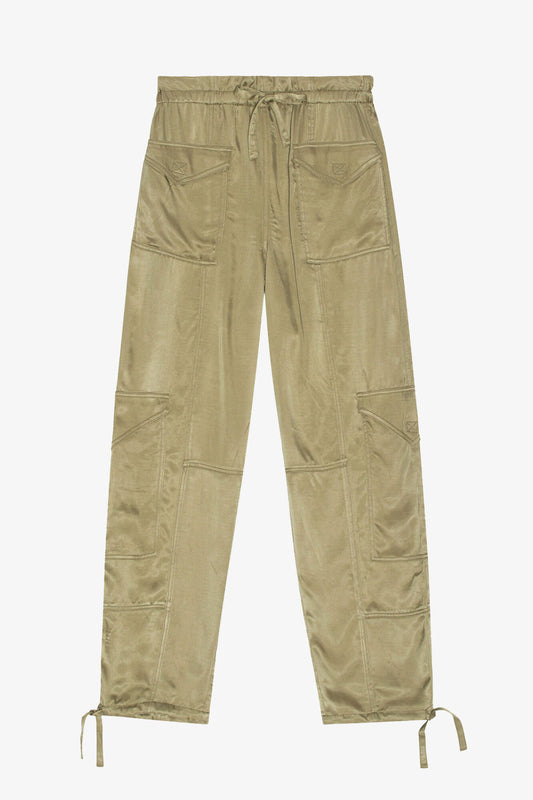 Washed Satin Pants