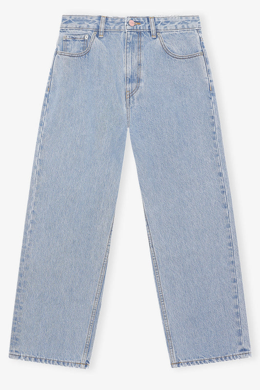 Misy Cropped Jeans in Rigid Denim