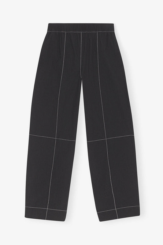 Black Elasticated Curve Pants