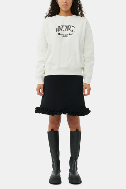 Cleated High Chelsea Boots in Black