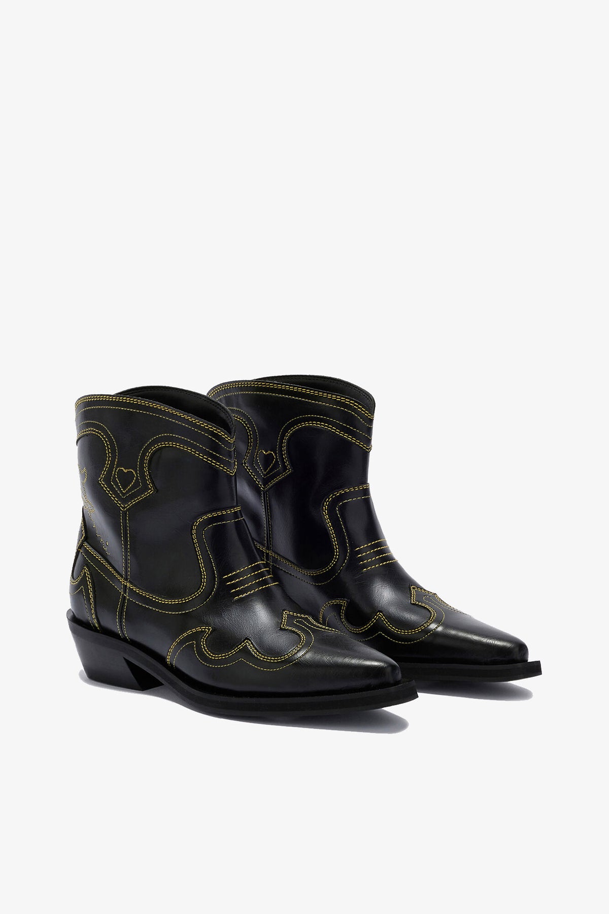 Low Shaft Embroidered Western Boots