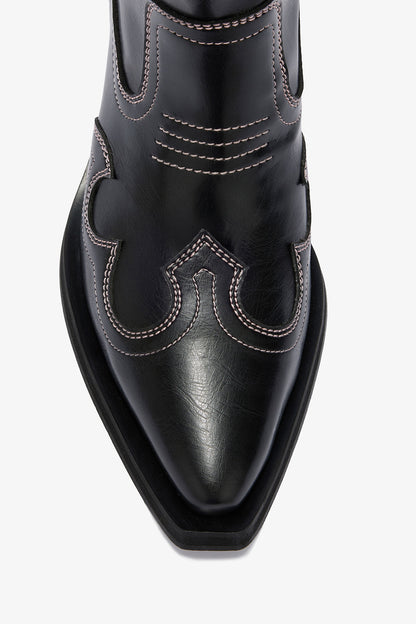 Low Shaft Embroidered Western Boots