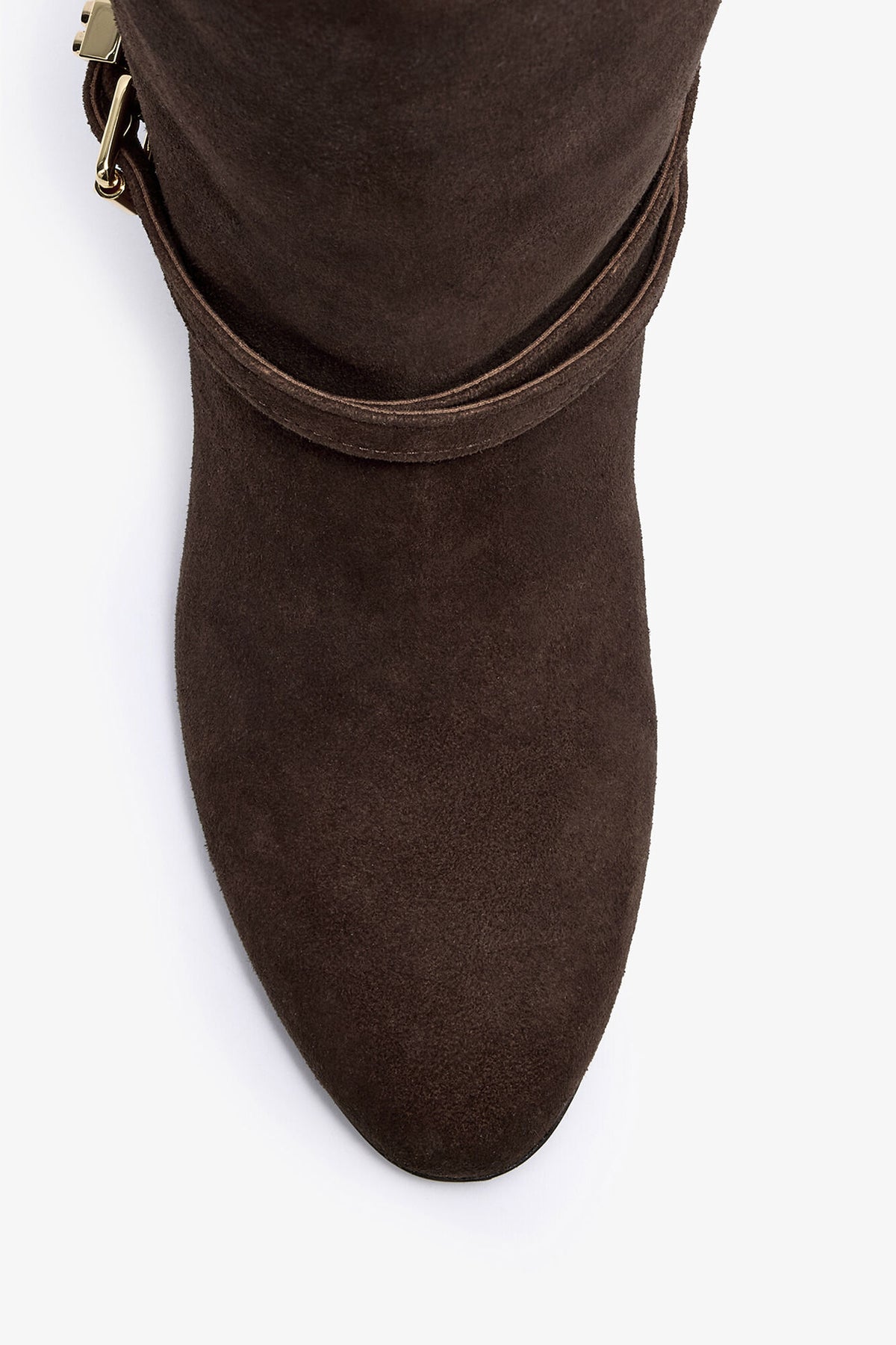 Kat High Boot in Brown Suede