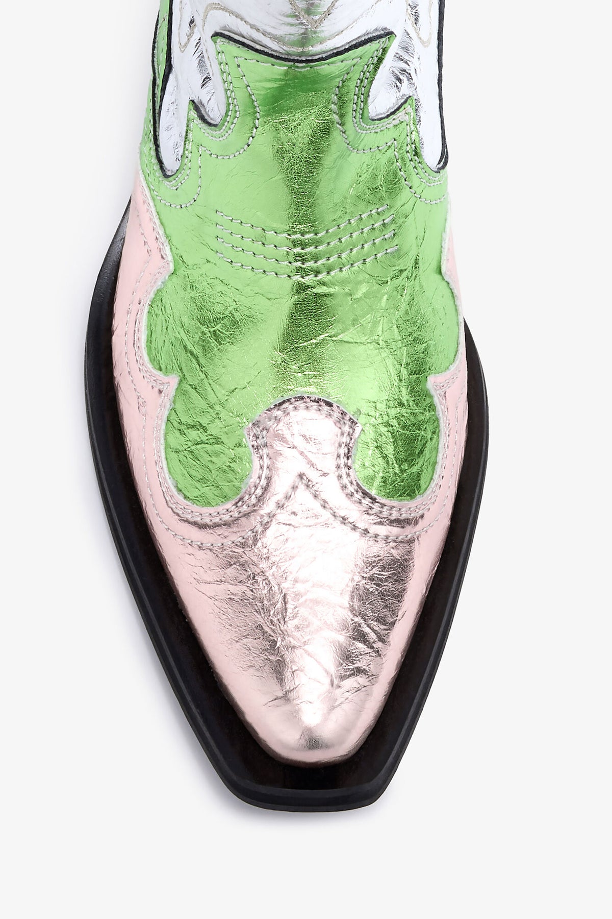 Mid Shaft Embroidered Western Boots