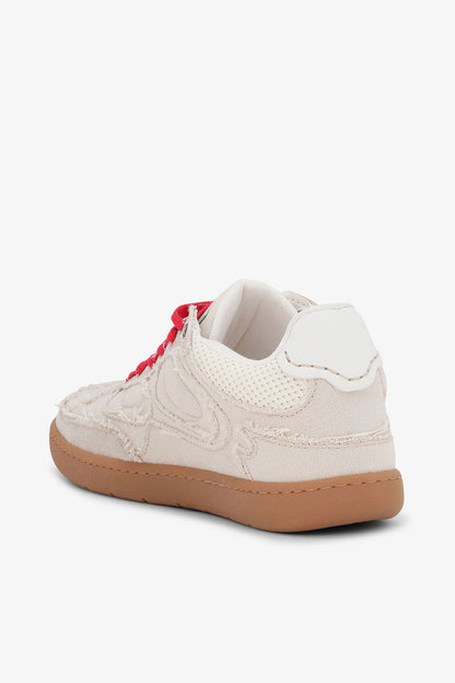 08 Canvas Raw Edge Sneakers