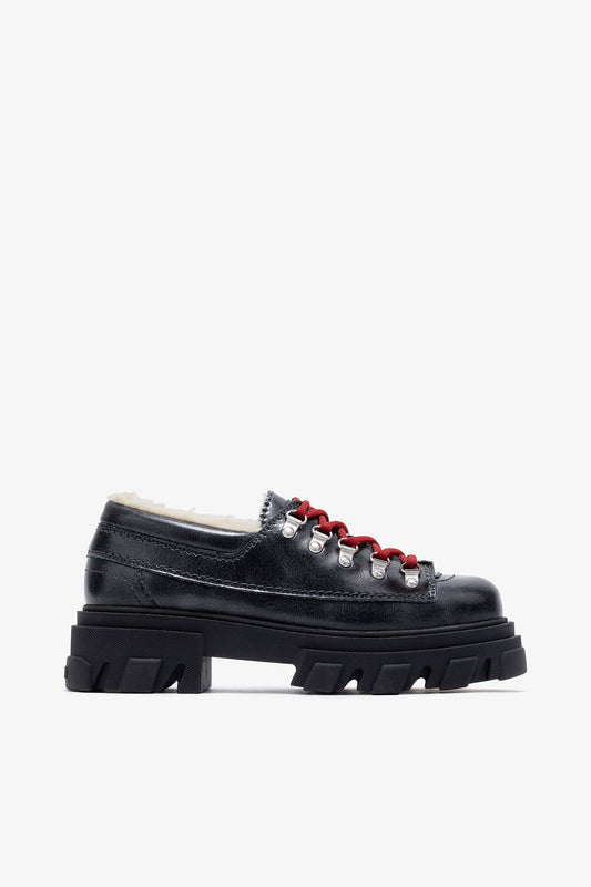 Cleated Derbies in Grey