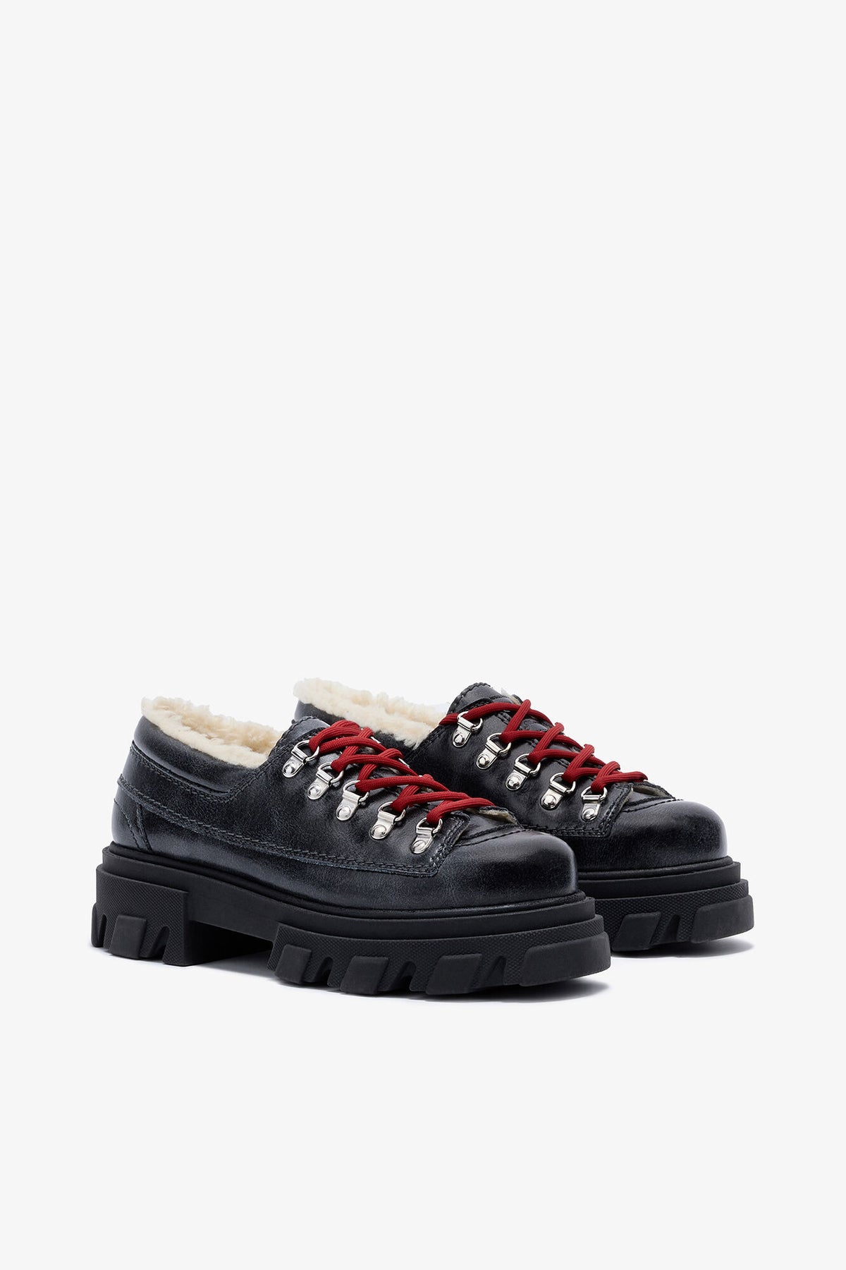 Cleated Derbies in Grey