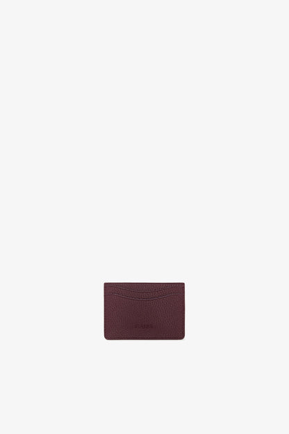 Port Royale Bou Card Holder in Grained Burgundy