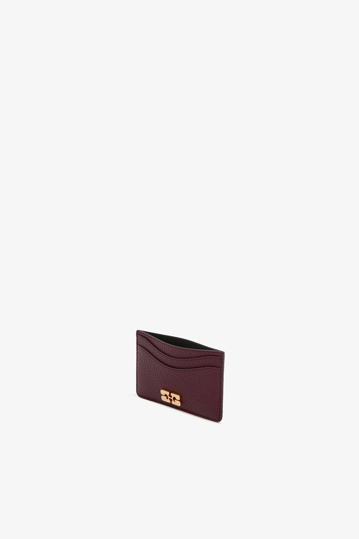 Port Royale Bou Card Holder in Grained Burgundy