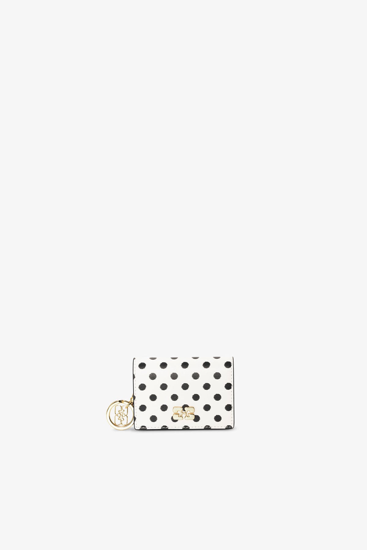 Egret Bou Card Holder With Flap and Dots