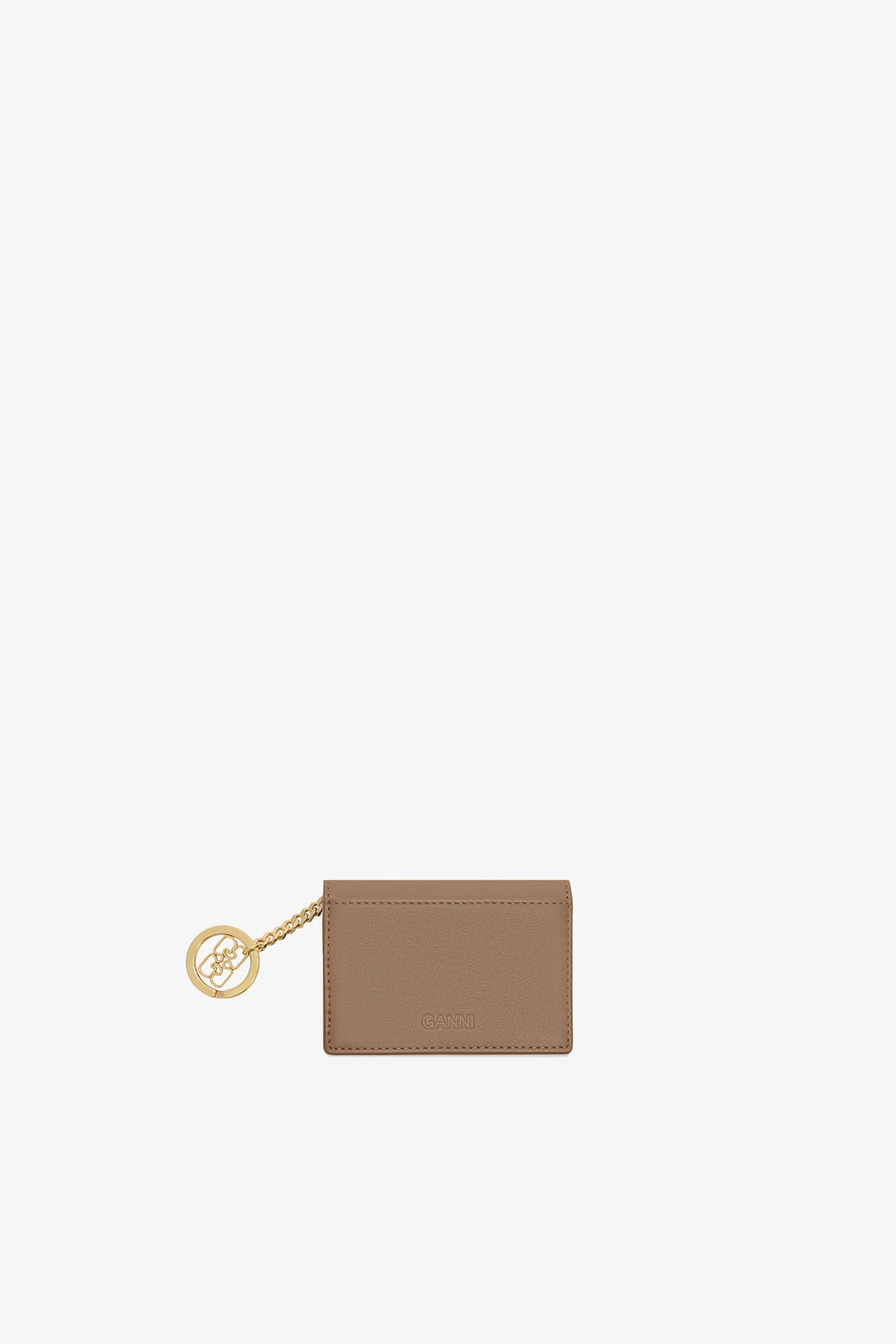 Coca Mocha Bou Card Holder with Flap in Brown
