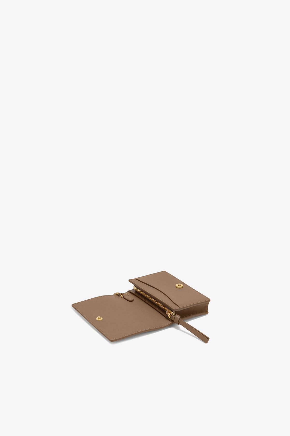 Coca Mocha Bou Card Holder with Flap in Brown
