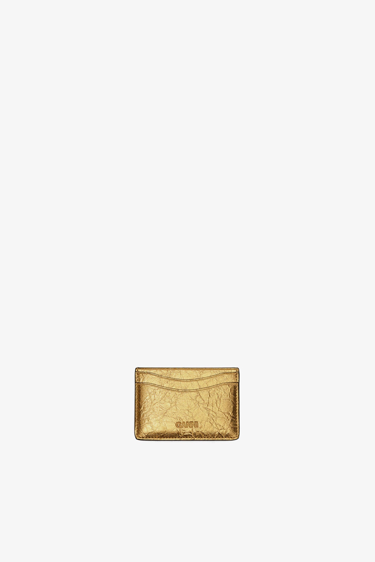 Gold Bou Card Holder in Metallic